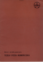 Tesla 1122a - Navod k udrzbe 